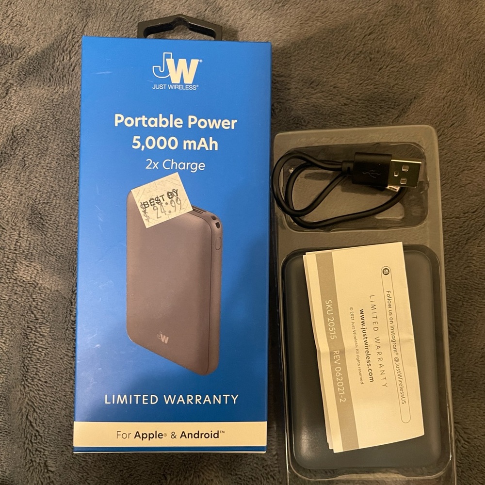 5000mAh portable charger